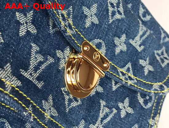 Louis Vuitton Monogram Denim Bumbag in Blue Replica