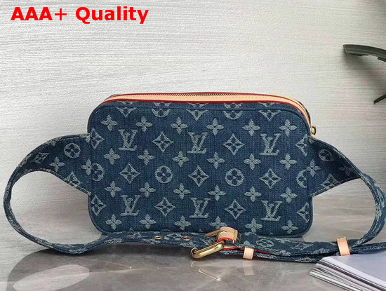 Louis Vuitton Monogram Denim Bumbag in Blue Replica