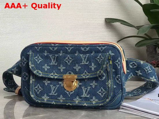 Louis Vuitton Monogram Denim Bumbag in Blue Replica