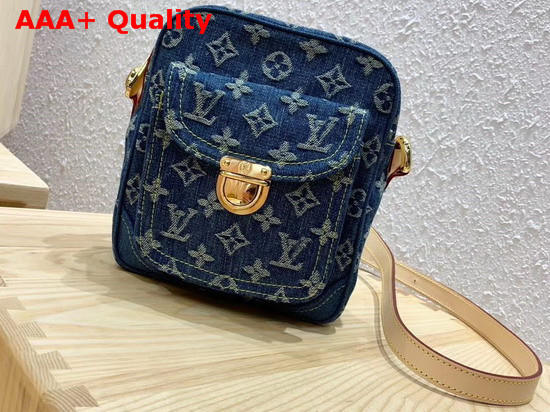 Louis Vuitton Monogram Denim Crossbody Bag in Blue Replica