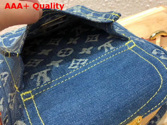 Louis Vuitton Monogram Denim Crossbody Bag in Blue Replica