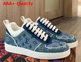 Louis Vuitton Monogram Denim Sneaker in Blue Replica