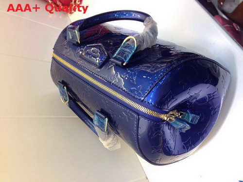 Louis Vuitton Monogram Vernis Leather Montana In Blue Replica