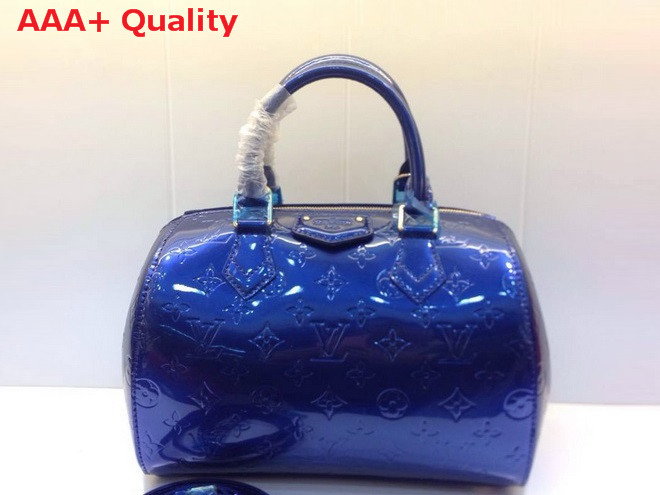 Louis Vuitton Monogram Vernis Leather Montana In Blue Replica