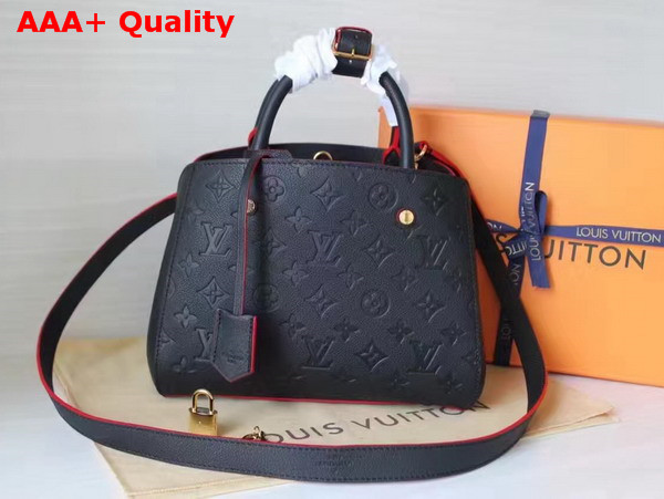 Louis Vuitton Montaigne BB Monogram Empreinte Marine Rouge M42747 Replica