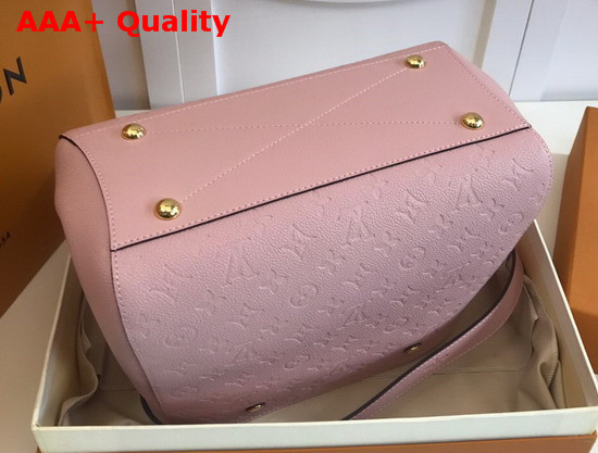 Louis Vuitton Montaigne MM Rose Poudre Monogram Empreinte Leather Replica