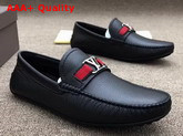 Louis Vuitton Monte Carlo Loafer Black Grained Calf Leather Replica