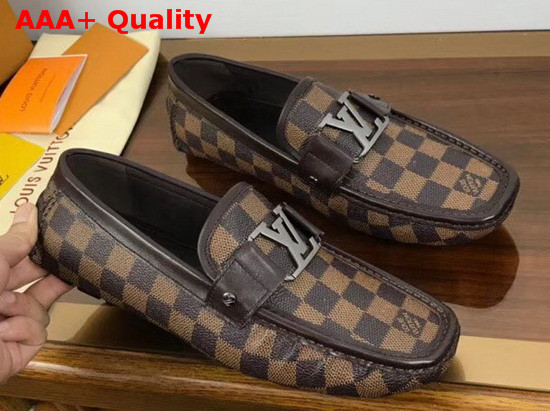 Louis Vuitton Monte Carlo Loafer Damier Ebene Canvas Replica