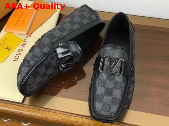 Louis Vuitton Monte Carlo Loafer Damier Graphite Canvas Replica