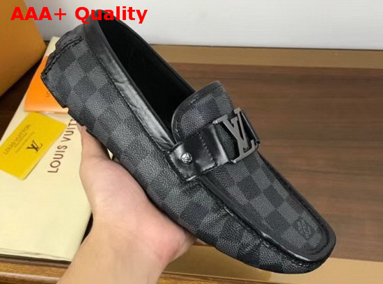 Louis Vuitton Monte Carlo Loafer Damier Graphite Canvas Replica