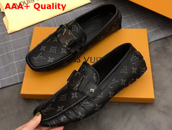 Louis Vuitton Monte Carlo Mocassin in Monogram Eclipse Canvas Replica