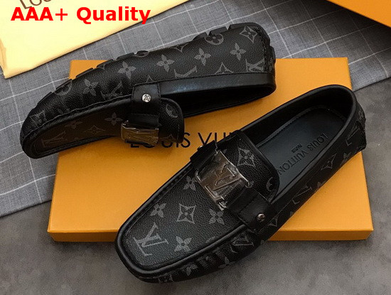 Louis Vuitton Monte Carlo Mocassin in Monogram Eclipse Canvas Replica