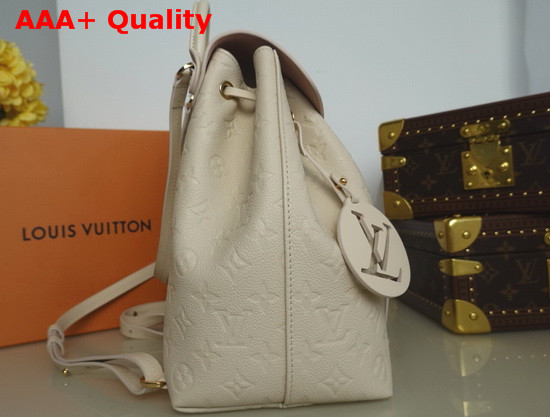 Louis Vuitton Montsouris Backpack Creme Monogram Empreinte Leather M45397 Replica