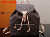 Louis Vuitton Montsouris Backpack Monogram Coated Canvas M43431 Replica