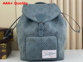 Louis Vuitton Montsouris Backpack Monogram Washed Denim Coated Canvas M22534 Replica