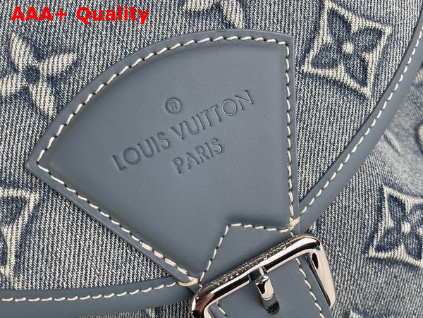 Louis Vuitton Montsouris Backpack Monogram Washed Denim Coated Canvas M22534 Replica