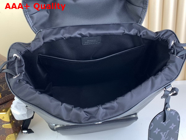 Louis Vuitton Montsouris Backpack in Black Epi Leather Replica