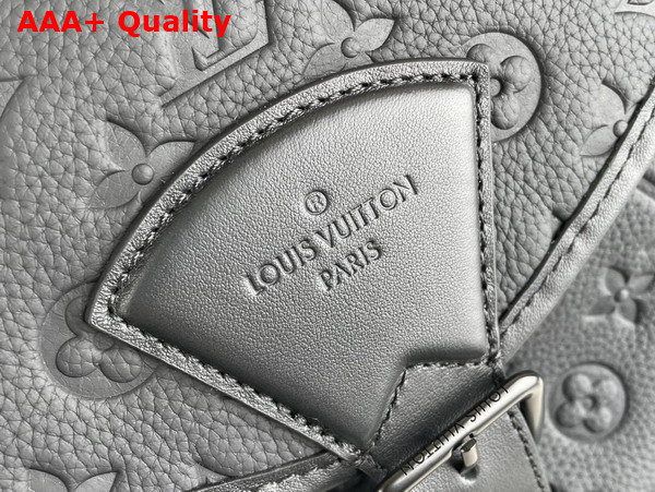 Louis Vuitton Montsouris Backpack in Black Taurillon Monogram Leather Embossed with the Monogram Motif M23127 Replica