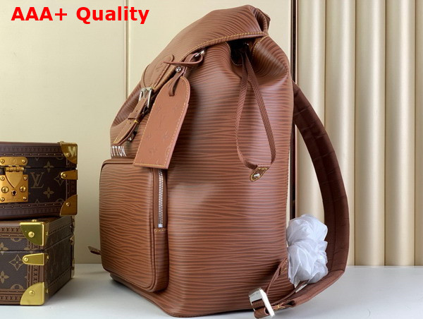 Louis Vuitton Montsouris Backpack in Cognac Epi Leather M23099 Replica