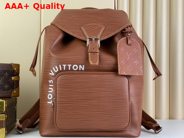 Louis Vuitton Montsouris Backpack in Cognac Epi Leather M23099 Replica