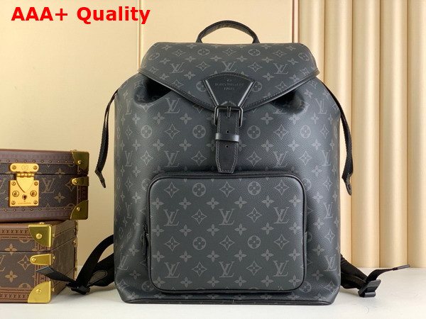 Louis Vuitton Montsouris Backpack in Monogram Eclipse Coated Canvas M46683 Replica