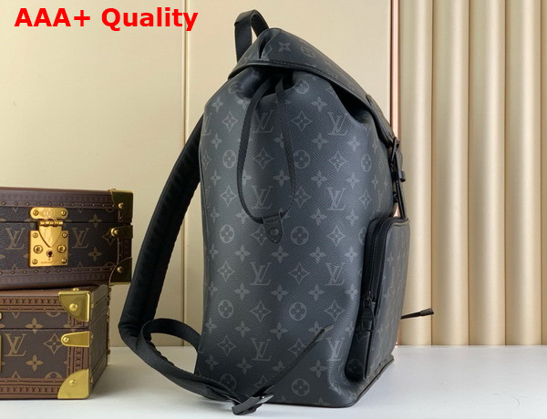 Louis Vuitton Montsouris Backpack in Monogram Eclipse Coated Canvas M46683 Replica