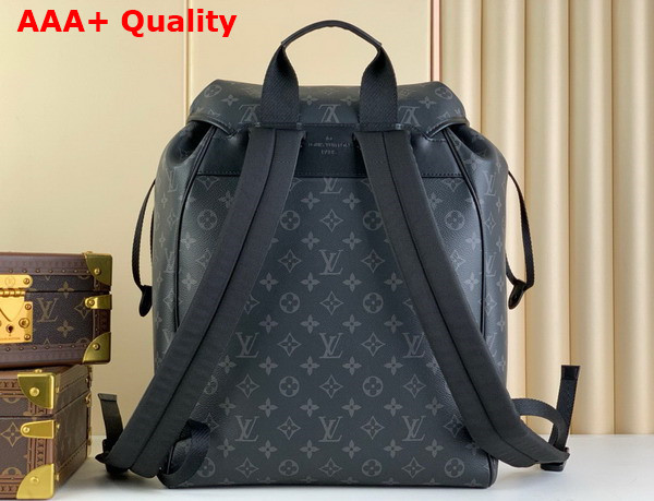 Louis Vuitton Montsouris Backpack in Monogram Eclipse Coated Canvas M46683 Replica