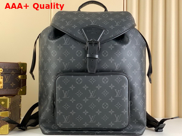 Louis Vuitton Montsouris Backpack in Monogram Eclipse Coated Canvas M46683 Replica