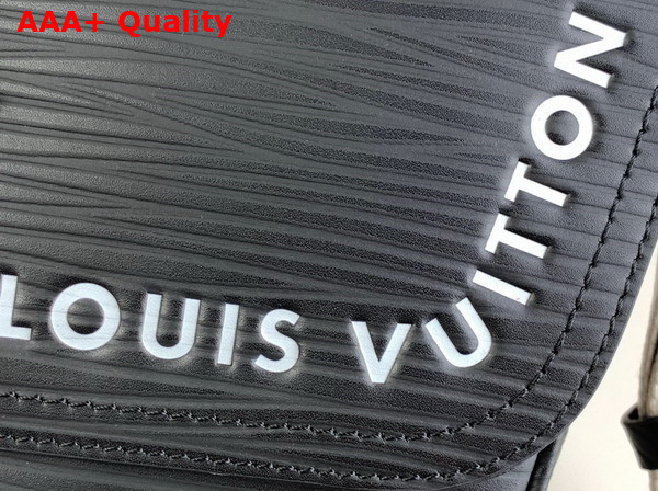 Louis Vuitton Montsouris Messenger Bag in Black Calfskin Embossed with the Houses Epi Motif Replica