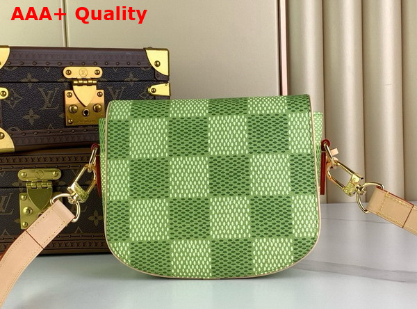 Louis Vuitton Montsouris Messenger Bag in Green Damier Golf Coated Canvas N40665 Replica