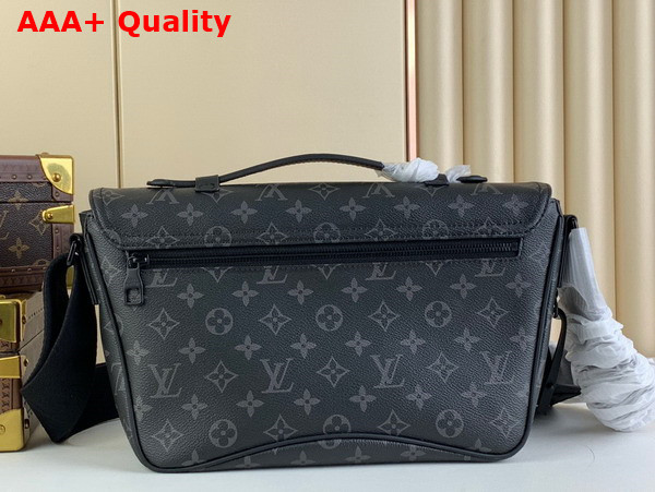 Louis Vuitton Montsouris Messenger Bag in Monogram Eclipse Coated Canvas Replica