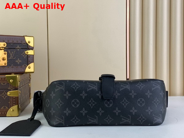 Louis Vuitton Montsouris Messenger Bag in Monogram Eclipse Coated Canvas Replica