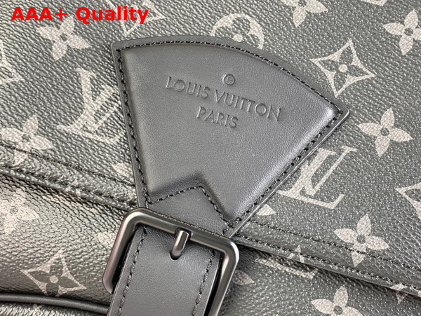 Louis Vuitton Montsouris Messenger Bag in Monogram Eclipse Coated Canvas Replica