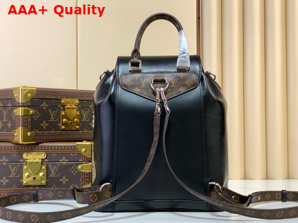 Louis Vuitton Montsouris PM Backpack in Black Lambskin Leather M12587 Replica