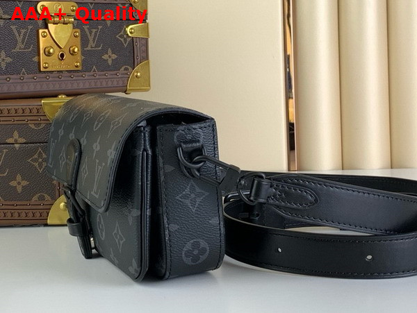 Louis Vuitton Montsouris Wearable Wallet in Monogram Eclipse Canvas M83567 Replica