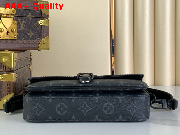 Louis Vuitton Montsouris Wearable Wallet in Monogram Eclipse Canvas M83567 Replica