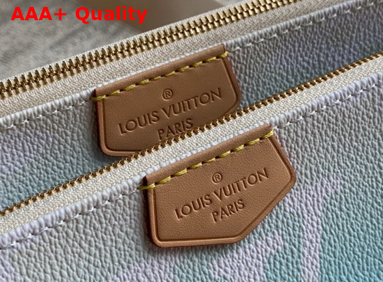 Louis Vuitton Multi Pochette Accessoires Blue Monogram Giant Coated Canvas M57633 Replica