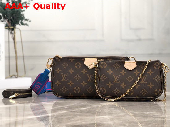 Louis Vuitton Multi Pochette Accessoires Digital Elclusive Prelaunch Blue Replica