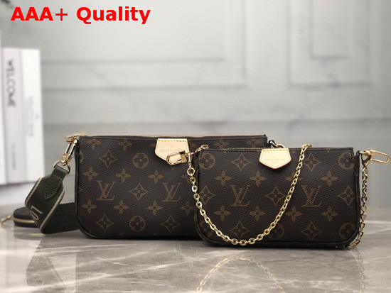 Louis Vuitton Multi Pochette Accessoires Digital Elclusive Prelaunch Kaki M44813 Replica