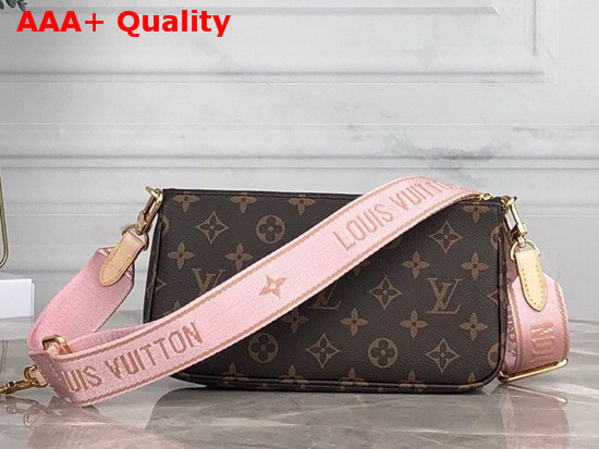 Louis Vuitton Multi Pochette Accessoires Digital Elclusive Prelaunch Rose Clair M44840 Replica