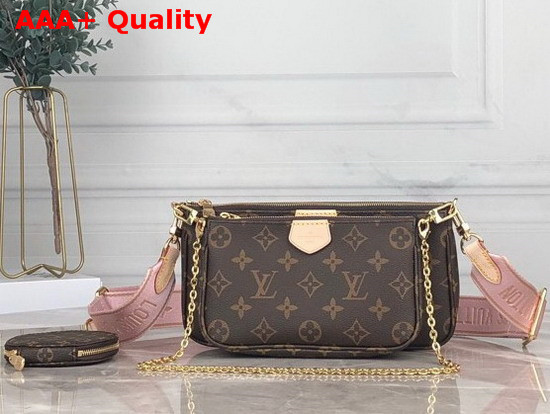 Louis Vuitton Multi Pochette Accessoires Digital Elclusive Prelaunch Rose Clair M44840 Replica