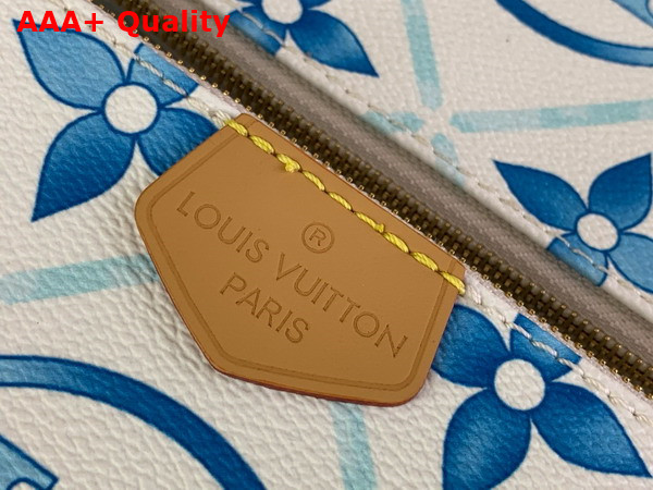 Louis Vuitton Multi Pochette Accessoires Lagoon Blue Monogram Tiles Coated Canvas M25374 Replica