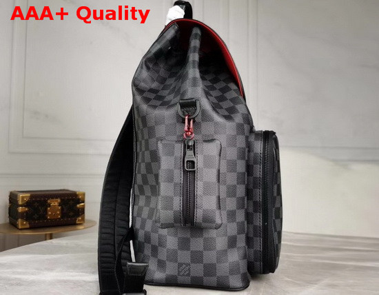 Louis Vuitton Multi Pocket Backpack in Damier Graphite Canvas Replica