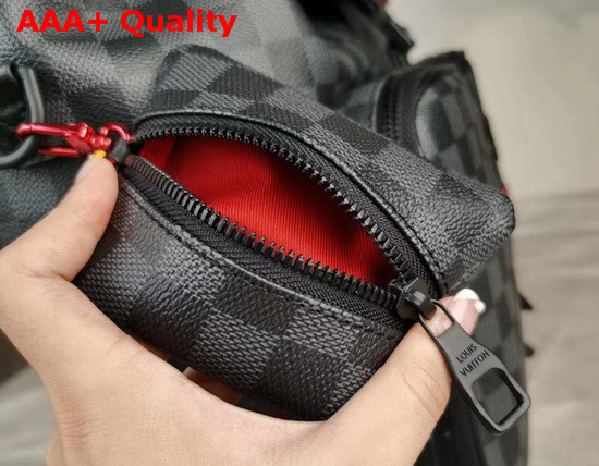 Louis Vuitton Multi Pocket Backpack in Damier Graphite Canvas Replica