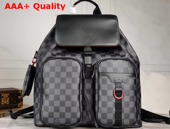 Louis Vuitton Multi Pocket Backpack in Damier Graphite Canvas Replica