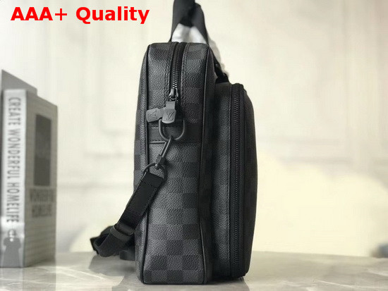 Louis Vuitton Multi Pocket Briefcase in Damier Graphite Canvas Replica