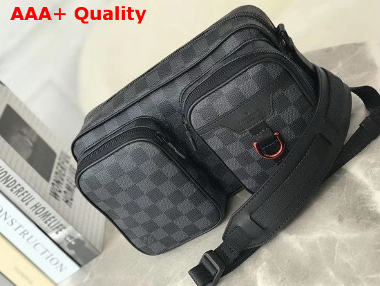 Louis Vuitton Multi Pocket Messenger Bag in Damier Graphite Canvas Replica