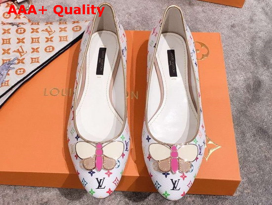 Louis Vuitton Multicolor Canvas Ballerina Shoes Replica