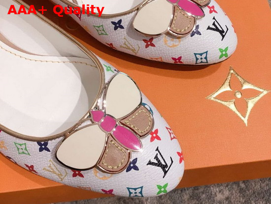 Louis Vuitton Multicolor Canvas Ballerina Shoes Replica