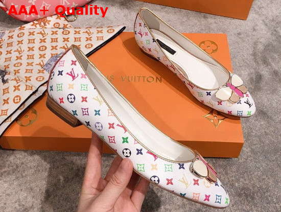 Louis Vuitton Multicolor Canvas Ballerina Shoes Replica